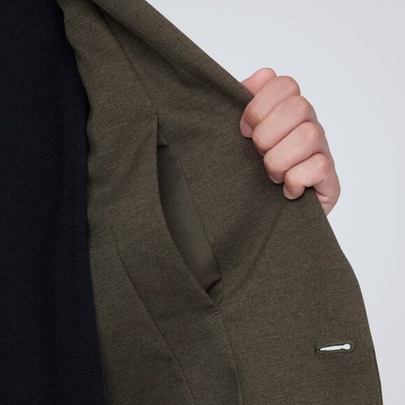 Muji Men's Stretch Brushed Jacket, Brown, XS - Picture 8 of 13